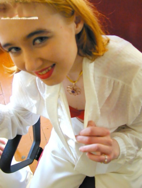 Young girls with red hair partake in sexual relations with an older man