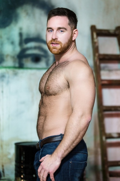 Fit gay men Jonas Jackson and Paddy O'Brian engage in bareback sex