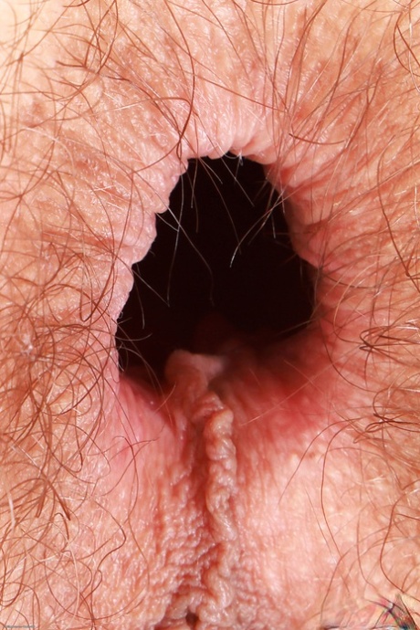 Skinny babe Sia Wood spreads her mindblowing hairy pussy & butthole up close